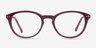 Runaway Burgundy AcétateMontures de lunettes de vue d'EyeBuyDirect, Vue de Face