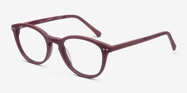 Runaway Burgundy AcétateMontures de lunettes de vue d'EyeBuyDirect, Vue d'Angle
