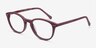 Runaway Burgundy AcétateMontures de lunettes de vue d'EyeBuyDirect, Vue d'Angle