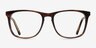 Skyline Brown Striped AcétateMontures de lunettes de vue d'EyeBuyDirect, Vue de Face