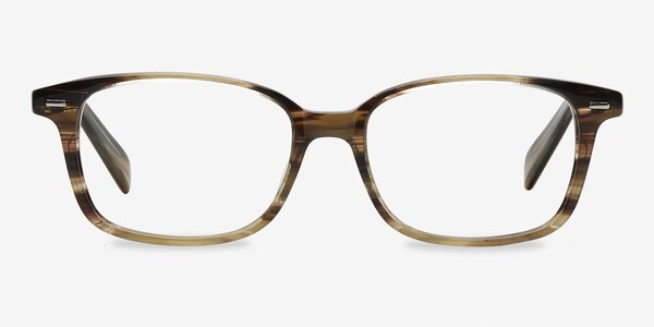 Sway Brown Striped Acétate Montures de lunettes de vue
