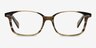 Sway Brown Striped AcetateEyeglass Frames from EyeBuyDirect, Front View