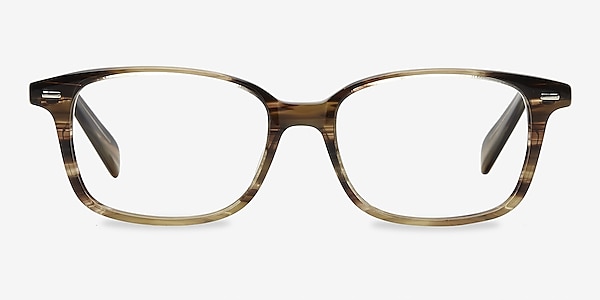 Sway Brown Striped Acétate Montures de lunettes de vue