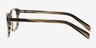 Sway Brown Striped AcetateEyeglass Frames from EyeBuyDirect, Side View