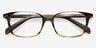 Sway Brown Striped AcetateEyeglass Frames from EyeBuyDirect, Closed View