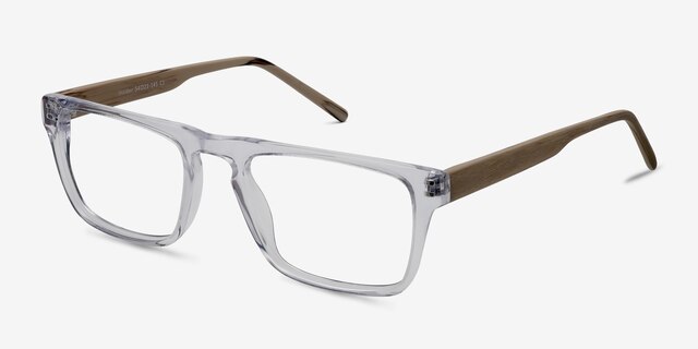 Insider Clear AcetateEyeglass Frames from EyeBuyDirect, Angle View