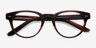 Oversea Brown Striped AcetateEyeglass Frames from EyeBuyDirect, Closed View