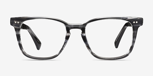 Samson  Gray Striped  Acetate Eyeglass Frames