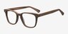Samson Brown Striped AcétateMontures de lunettes de vue d'EyeBuyDirect, Vue d'Angle