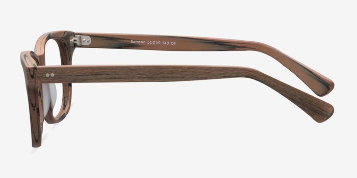 Samson  Brown Striped  Acétate Montures de lunettes de vue d'EyeBuyDirect