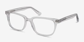 Pacific Transparent Acétate Montures de lunettes de vue d'EyeBuyDirect, Vue d'Angle