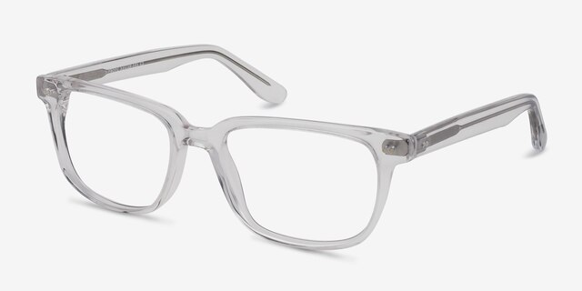 Pacific Clear AcetateEyeglass Frames from EyeBuyDirect, Angle View