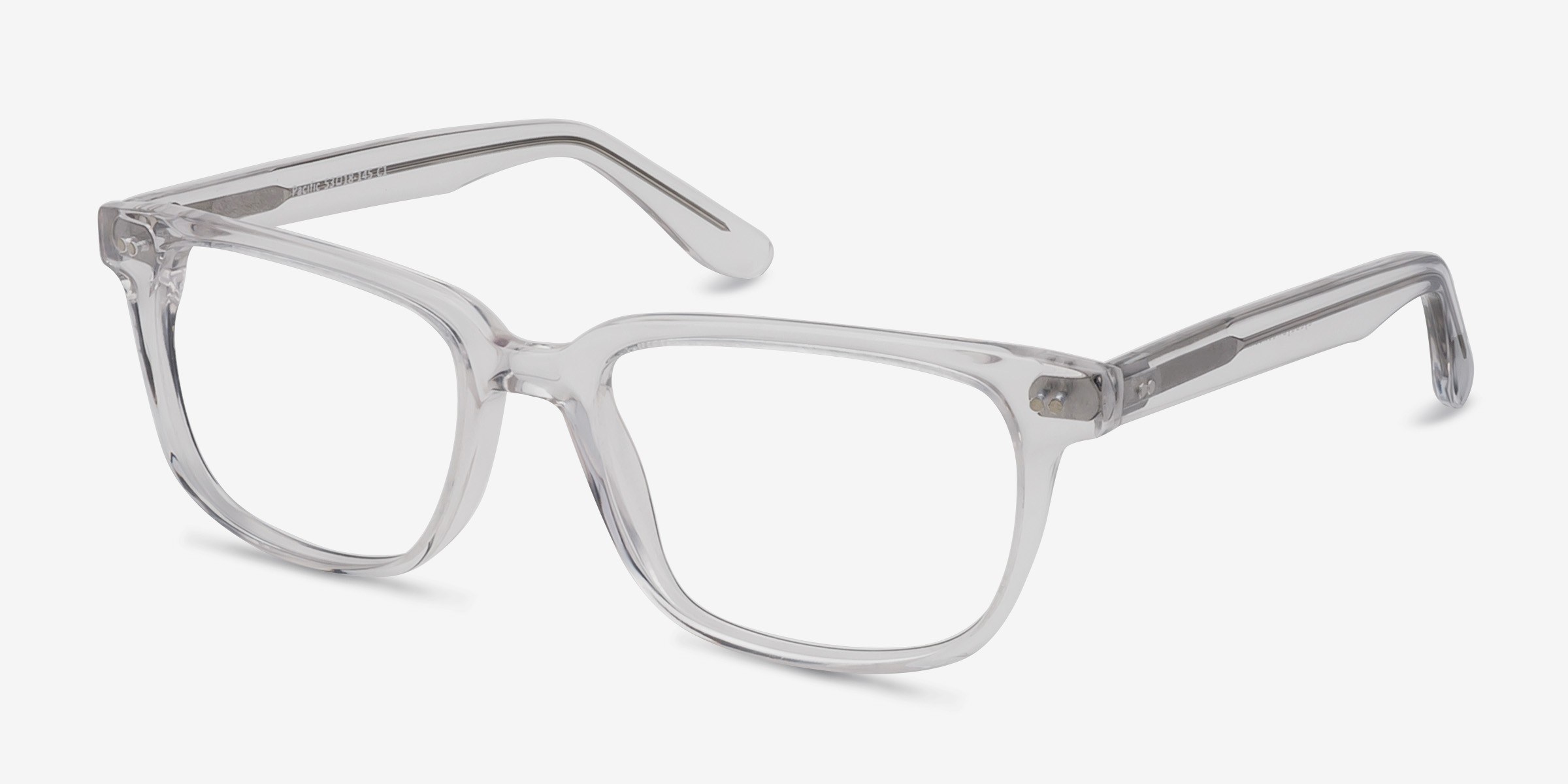 Pacific Rectangle Clear Full Rim Eyeglasses Eyebuydirect