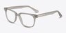 Pacific Clear Gray AcetateEyeglass Frames from EyeBuyDirect, Angle View