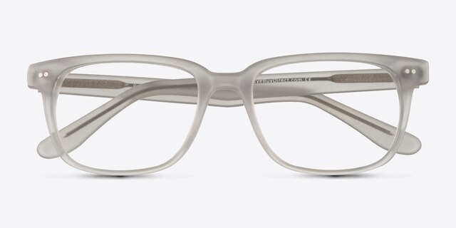 Pacific Clear Gray AcetateEyeglass Frames from EyeBuyDirect, Closed View