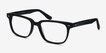 Pacific Black AcetateEyeglass Frames from EyeBuyDirect, Angle View