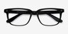Pacific Noir AcétateMontures de lunettes de vue d'EyeBuyDirect, Vue Rapprochée