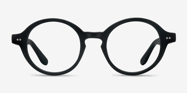Aprem Matte Black AcetateEyeglass Frames from EyeBuyDirect, Front View