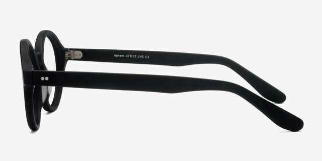 Aprem Matte Black AcetateEyeglass Frames from EyeBuyDirect, Side View