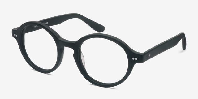 Aprem Matte Green AcetateEyeglass Frames from EyeBuyDirect, Angle View