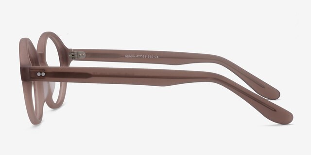 Aprem Matte Brown AcetateEyeglass Frames from EyeBuyDirect, Side View