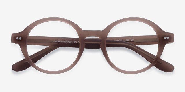 Aprem Matte Brown AcetateEyeglass Frames from EyeBuyDirect, Closed View