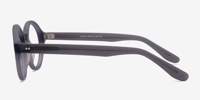 Aprem Matte Gray AcetateEyeglass Frames from EyeBuyDirect, Side View