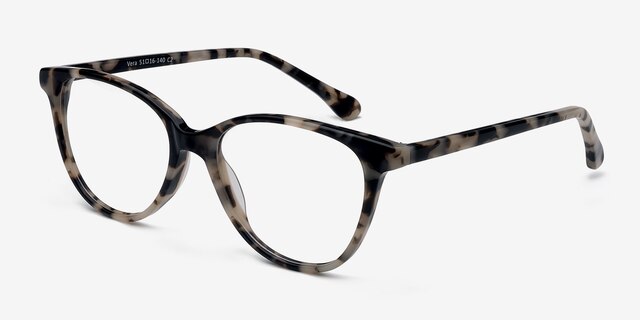 Vera Écaille ivoire AcétateMontures de lunettes de vue d'EyeBuyDirect, Vue d'Angle