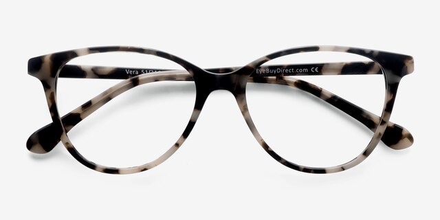 Vera Écaille ivoire AcétateMontures de lunettes de vue d'EyeBuyDirect, Vue Rapprochée