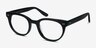 Daybreak Noir AcétateMontures de lunettes de vue d'EyeBuyDirect, Vue d'Angle