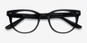 Daybreak Noir AcétateMontures de lunettes de vue d'EyeBuyDirect, Vue Rapprochée