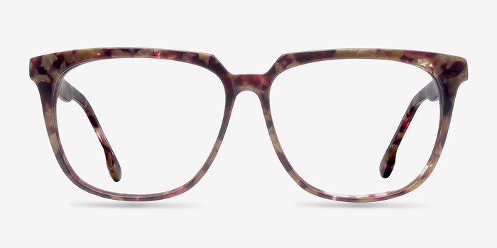 Capucine Red Floral Acétate Montures de lunettes de vue d'EyeBuyDirect