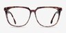 Capucine Red Floral AcetateEyeglass Frames from EyeBuyDirect, Front View