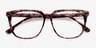 Capucine Red Floral AcetateEyeglass Frames from EyeBuyDirect, Closed View