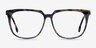 Capucine Blue Floral AcétateMontures de lunettes de vue d'EyeBuyDirect, Vue de Face