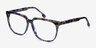 Capucine Blue Floral AcétateMontures de lunettes de vue d'EyeBuyDirect, Vue d'Angle