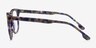 Capucine Blue Floral AcétateMontures de lunettes de vue d'EyeBuyDirect, Vue de Côté