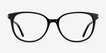 Jasmine Black AcetateEyeglass Frames from EyeBuyDirect, Front View