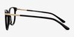 Jasmine Black AcetateEyeglass Frames from EyeBuyDirect, Side View