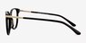 Jasmine Black AcetateEyeglass Frames from EyeBuyDirect, Side View