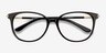 Jasmine Black AcetateEyeglass Frames from EyeBuyDirect, Closed View