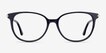 Jasmine Navy AcetateEyeglass Frames from EyeBuyDirect, Front View
