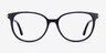 Jasmine Bleu marine AcétateMontures de lunettes de vue d'EyeBuyDirect, Vue de Face