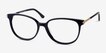 Jasmine Navy AcetateEyeglass Frames from EyeBuyDirect, Angle View