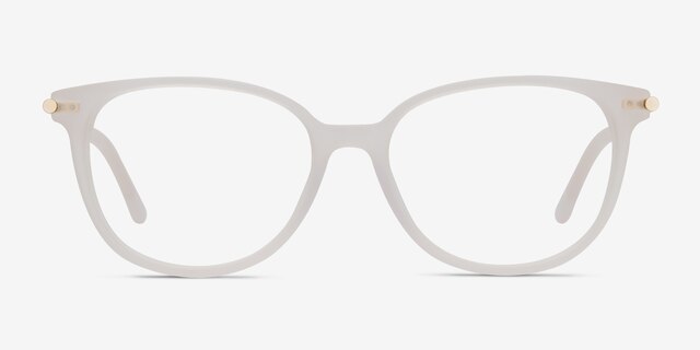 Jasmine Blanche AcétateMontures de lunettes de vue d'EyeBuyDirect, Vue de Face