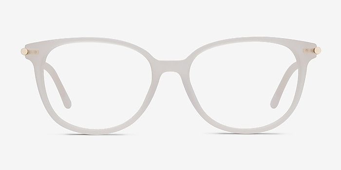 Jasmine White Acetate Eyeglass Frames from EyeBuyDirect