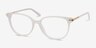Jasmine Blanche AcétateMontures de lunettes de vue d'EyeBuyDirect, Vue d'Angle