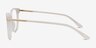 Jasmine Blanche AcétateMontures de lunettes de vue d'EyeBuyDirect, Vue de Côté