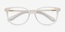 Jasmine Blanche AcétateMontures de lunettes de vue d'EyeBuyDirect, Vue Rapprochée