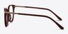 Jasmine Dark Red AcetateEyeglass Frames from EyeBuyDirect, Side View